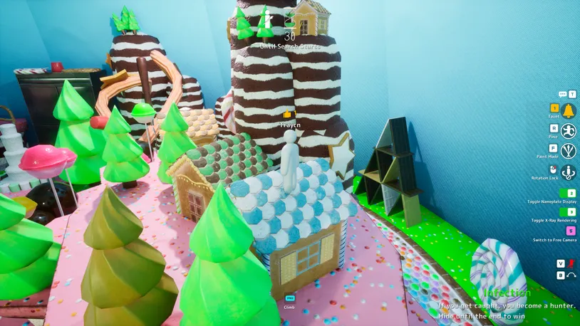 Sugarland candy-themed map in MECCHA CHAMELEON